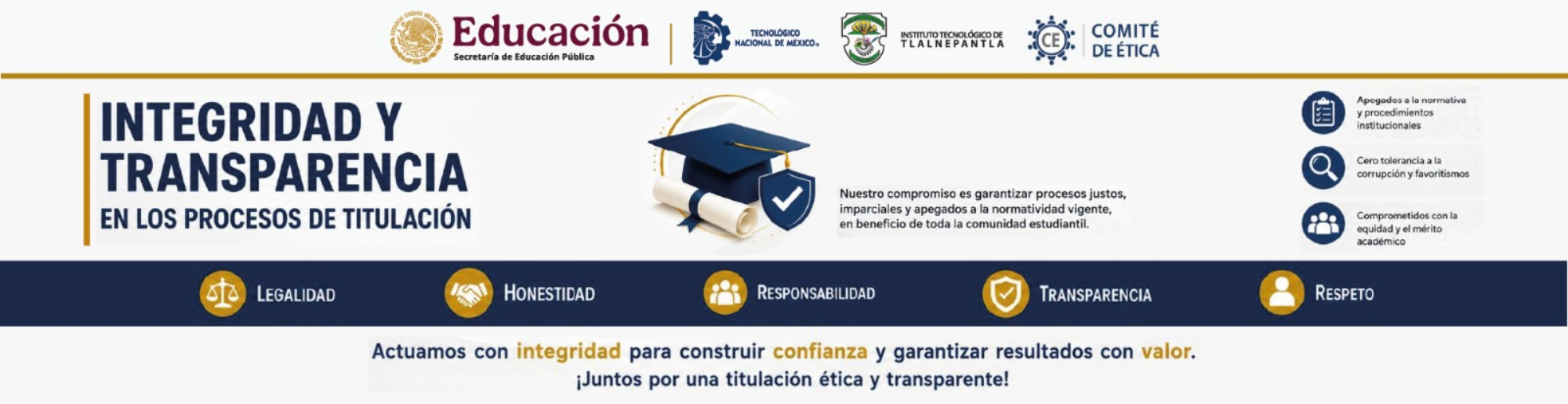 INTEGRIDAD Y TRANSPARENCIA