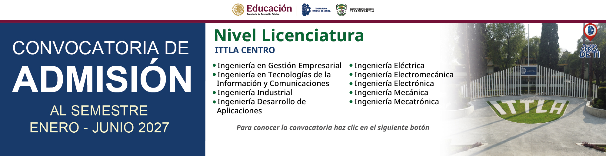 CONVOCATORIA ESCOLARIZADA