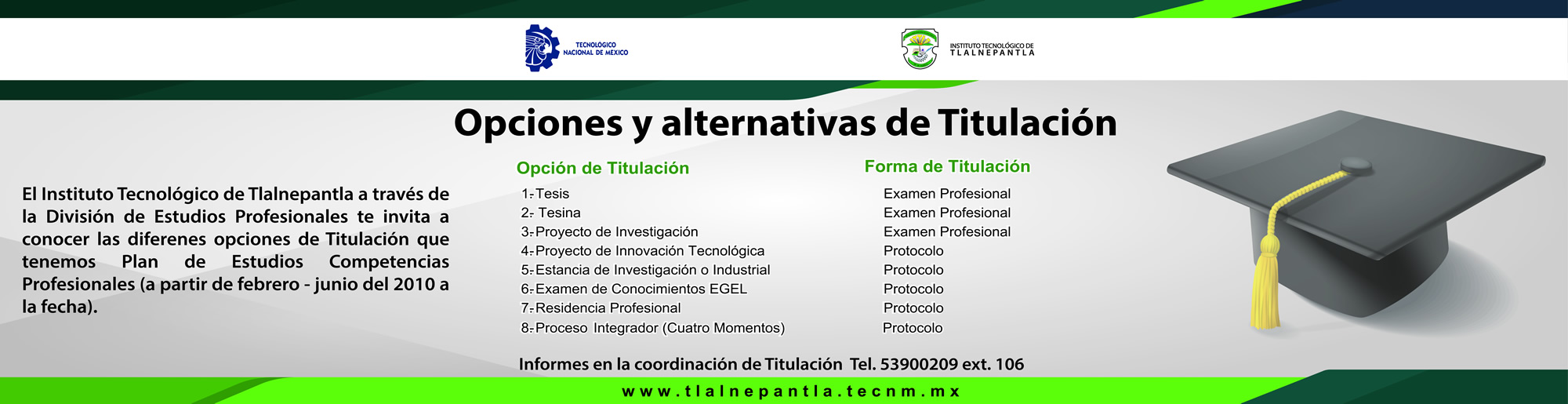 OPCIONES Y ALTERNATIVAS DE TITULACION
