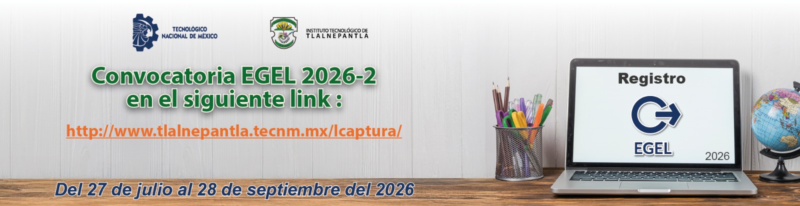 Convocatoria Egel 2026-2